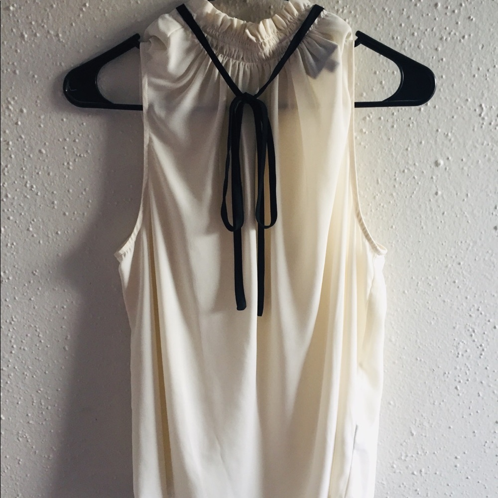 High collared blouse
